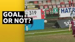 In or out? Dunfermline’s Kane goes agonisingly close to opener