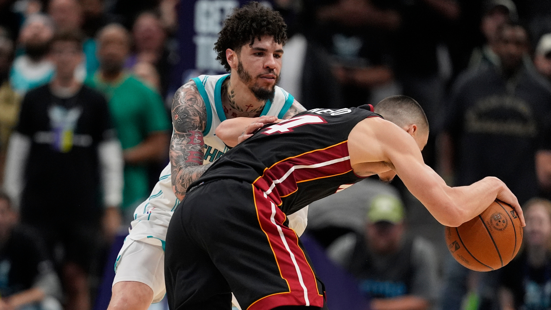 Erik Spoelstra says Hornets’ LaMelo Ball should’ve been ejected over Bam Adebayo play; league to review
